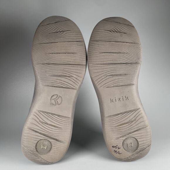 Kizik Madrid Eco Knit Women's Size 10.5 Wide Grey White Hands Free Sneakers Shoe - Picture 4 of 9